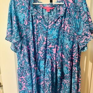 Lily Pulitzer Pullover Top with Tassel ties